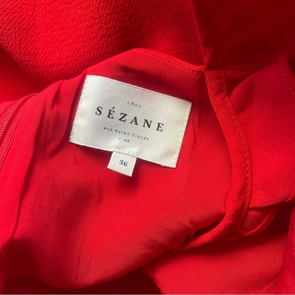 Sezane Olymea Scarlet Ruffle Dress - Picture 3 of 10